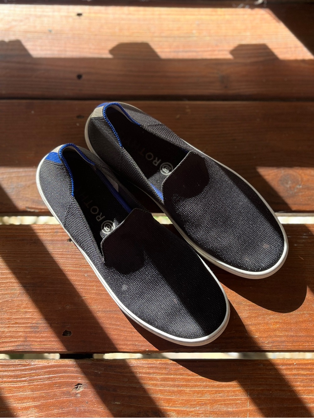 Rothy’s Black Slip On Sneakers Size 8